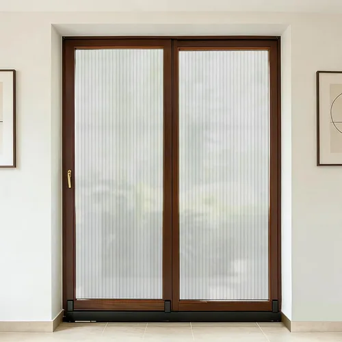 Miniatura 7 de VELIMAX Película de vidrio con junco de 4/5 pulgadas, película de privacidad para ventana de vidrio esmerilado, adhesivo decorativo no adhesivo
