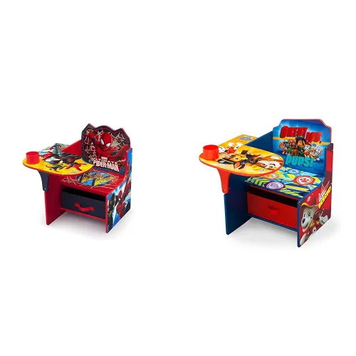 Miniatura 8 de Delta Children Escritorio con silla con contenedor de almacenamiento, ideal para artes y manualidades, merienda, educación en casa, tareas y más