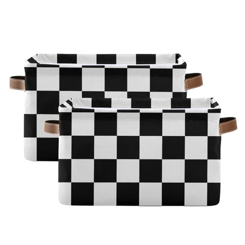 Miniatura 19 de Emelivor ABC - Contenedor de almacenamiento plegable con asa rectangular impermeable ABC Dinosaurios cesta para almacenamiento cubo organizador