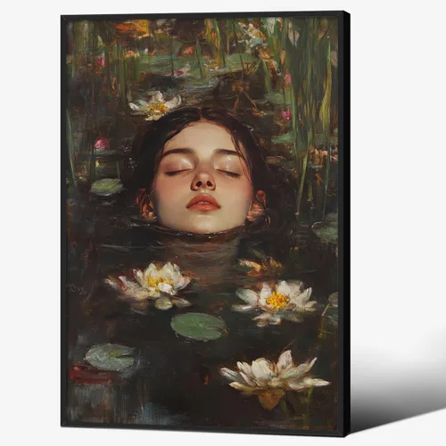Miniatura 29 de Haitunone Arte de pared de mujer india paquistaní tradicional, póster de pintura floral feminista estilo mogol, impresiones en lienzo para sala