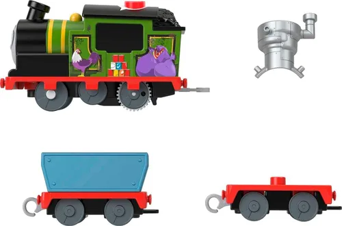 Miniatura 3 de Thomas & Friends Tren de Juguete Motorizado Motor Parlante Whiff con Sonidos y Frases y Vagón de Carga para Juego de Simulación Preescolar