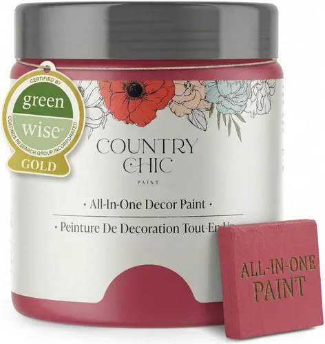 Miniatura 75 de Country Chic Pintura todo en uno estilo tiza para muebles, gabinetes, decoración del hogar, ecológica, acabado mate, imprimación incorporada y capa