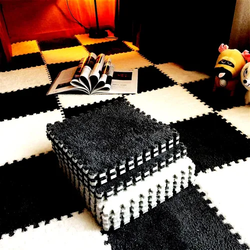 Miniatura 6 de 12 alfombrillas de juego de rompecabezas de azulejos entrelazadas de espuma EVA suave, alfombrillas protectoras para el suelo para la habitación