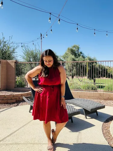 Miniatura 5 de GRECERELLE Vestido de verano casual con volantes halter sin mangas 2024 para mujer