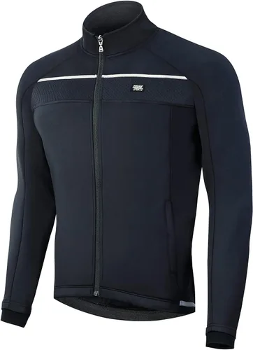 Souke Sports Chaqueta de ciclismo de invierno para hombre, resistente al viento, resistente al agua, cortavientos