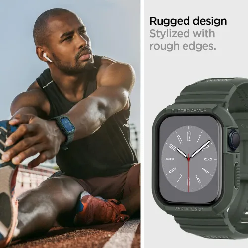 Miniatura 5 de Spigen for Apple Watch Band with Case, Rugged Armor Pro Compatible with Ultra 3/2/1 49mm, Series 11/10 46/42mm, 9/8/7 45/41mm, SE3/SE2/SE/6/5/4
