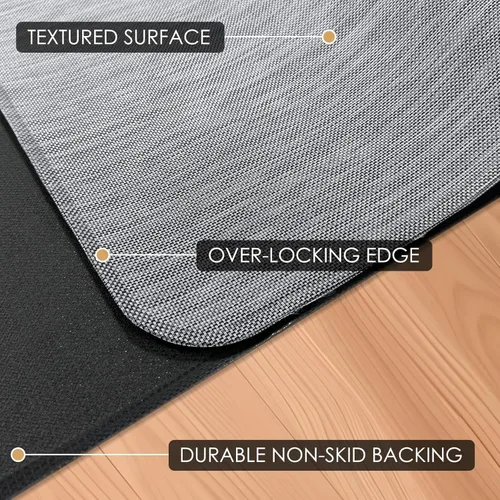 Miniatura 3 de Kuyal Alfombrilla para Silla de Oficina para Suelo de Madera Dura, 36" x 48" Alfombrilla Resistente para Silla de Escritorio para Oficina y Hogar