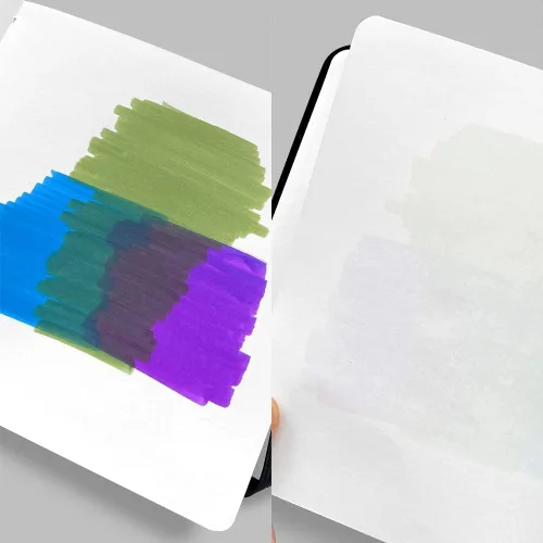 Miniatura 6 de Mifuner Square 5x5 Bleedproof Marker Paper Pad,110 GSM Alcohol Ink Bristol Paper Sketchbook,Handmade Journal 88 Sheets (176 Pages) Markers Ink