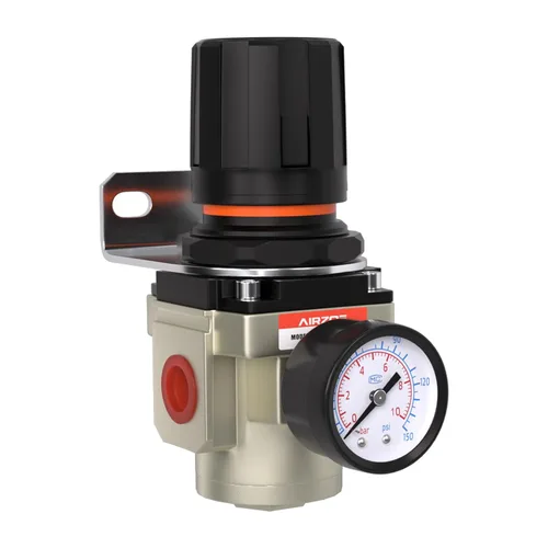 Miniatura 8 de AIRZOE Regulador de presión de aire NPT de 1/2", sistema de aire comprimido,Mini regulador de aire AR4000-04,0-150 PSI Gauge