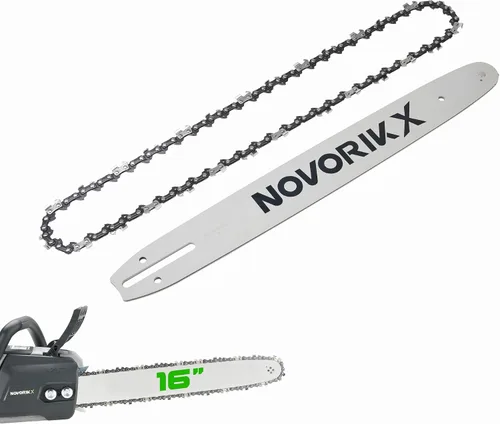 Miniatura 8 de Paso de cadena de 16 pulgadas: 3/8 "perfil bajo 57 eslabones de transmisión cadena de repuesto para motosierra eléctrica de gas calibre .050
