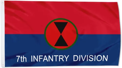 Miniatura 23 de Fyon Bandera militar de la 34ª división de infantería del ejército de 3 x 5 pies con 2 ojales de latón