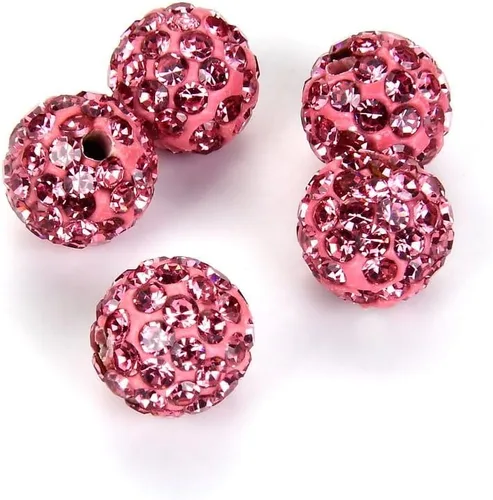 Miniatura 17 de 50 unidades Adabele Grado A con diamantes de imitación de cristal pavimentan cuentas sueltas de 0.315 in azul zafiro claro, arcilla polimérica