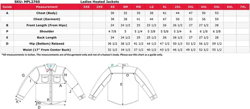 Miniatura 3 de Nexgen Heat MPL2760SET - Chaqueta térmica para mujer, color negro, con cremallera frontal, con cremallera frontal