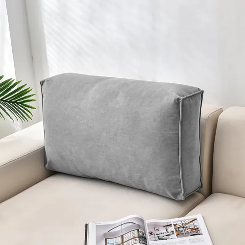 Almohadas de cabecero, almohada de lectura gris, almohada para cabecero, respaldo de cama, cojín de espalda, cojín de posicionamiento de cintura con