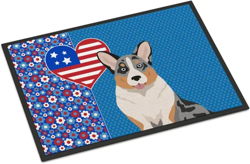 Miniatura 91 de Caroline's Treasures WDK5119JMAT Airedale Terrier USA - Tapete para interiores o exteriores, 24 x 36 pulgadas, tapete para puerta delantera