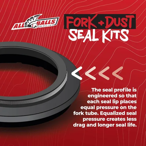 Miniatura 3 de All Balls Racing 56-126 Kit de retenes de horquilla y polvo compatible con/reemplazo para KTM, Gas-Gas