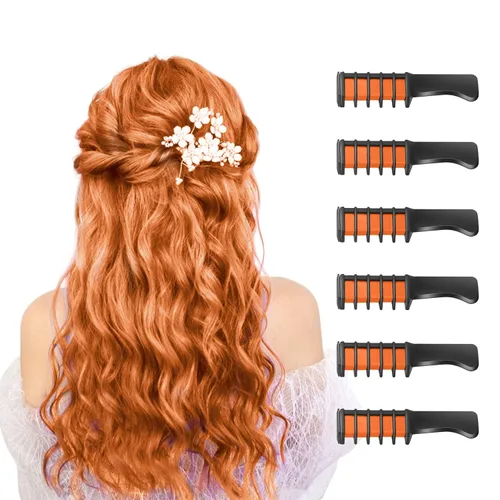 Miniatura 9 de MSDADA Nuevo peine de tiza para el cabello, tinte temporal para niñas y niños con cabello de color claro, tiza lavable para niñas de 4, 5, 6, 7, 8