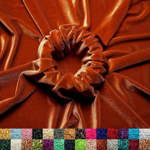 Miniatura 30 de Ice Fabrics The Yard - Tela de terciopelo elástico elástico suave de 60 pulgadas de ancho para coser ropa, disfraces, manualidades, 90% poliéster