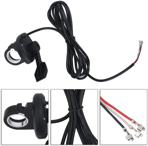 Miniatura 2 de VGEBY Asamblea de control de la mano izquierda o derecha del acelerador del pulgar para el acelerador eléctrico de la vespa de la b