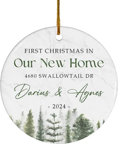 Miniatura 19 de FLOCHIL Adorno personalizado para la primera Navidad del bebé con nombre de foto, adorno personalizado para la primera Navidad, regalos para bebés