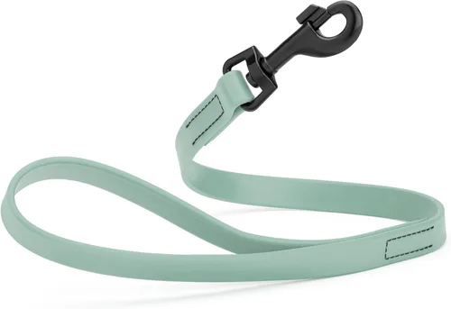 Miniatura 75 de Dogline Biothane - Correa impermeable para perro, correa de nailon tejido con revestimiento fuerte, con herrajes negros, a prueba de olores, fácil