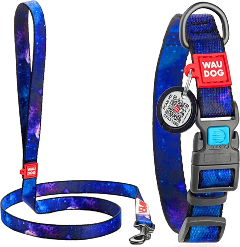 Miniatura 16 de Collar de Nylon para Perros WAUDOG - Collar Ajustable para Perros Grandes, Pequeños y Medianos - Collares Separables para Cachorros de Razas Grandes