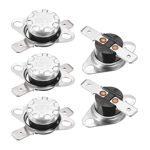 Miniatura 6 de uxcell KSD301 Termostato 32.0 °F/32 ° F 10 A Normalmente Cerrado N.C Ajuste Snap Disc Interruptor de temperatura para microondas, horno, cafeteras 2