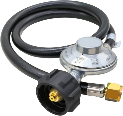 Hooshing Manguera de propano de 3 pies con regulador, regulador universal de parrilla de gas y reemplazo de manguera para parrilla de gas LP,