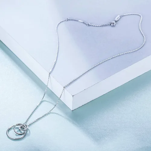 Miniatura 3 de Collar de plata de ley con 3 círculos, collares para abuela, madre e hija, collar familiar, regalo para la abuela