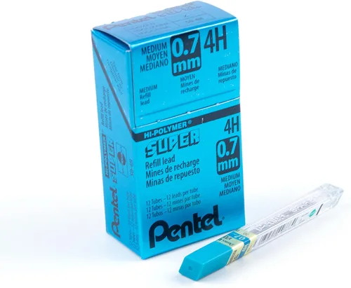 Miniatura 13 de Pentel Super Hi-Polymer repuesto de mina, 3/100 pulgadas, Gris
