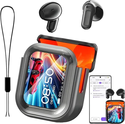 Auriculares BEARTAIN NE20, Nuevos Auriculares AI NE20 de 2025 con Traducción en Tiempo Real, Auriculares Traductor de Idiomas con Pantalla Táctil