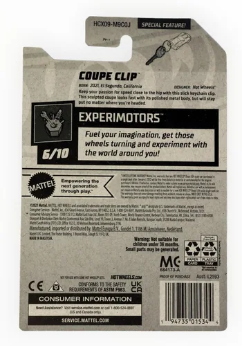 Miniatura 2 de Hot Wheels 2022 - Coupe Clip - Experimotors 6/10 [rojo] 101/250