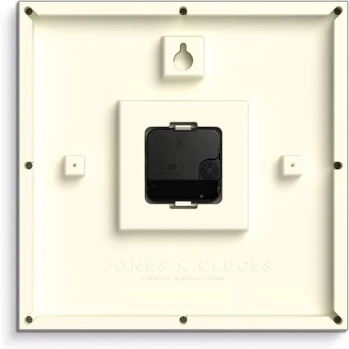 Miniatura 7 de JONES CLOCKS® Reloj de pared de caja, cuadrado retro, 10 pulgadas, naranja, números fáciles de leer, reloj perfecto para cocina u oficina Naranja