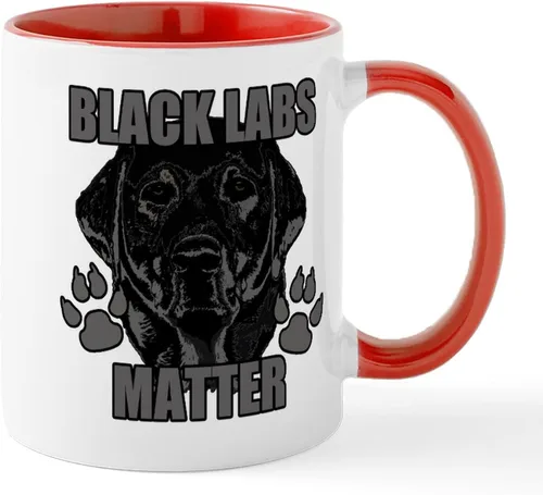 Miniatura 32 de CafePress Black Lab Mug Taza de café de cerámica de 11 oz (11.0 fl oz)