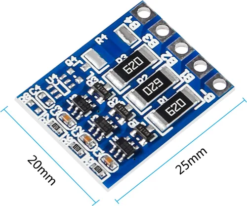 Miniatura 2 de Alinan 6 unids 3S 21 V 4.2 V Li-ion Balancer Junta 18650 Li-ion Balncing Carga Completa Batería Balance Función de Protección Junta