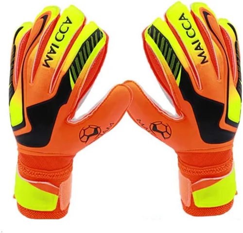 Miniatura 9 de Guantes de portero de portero de fútbol para deportes al aire libre, protectores de dedos, talla 5-7, unisex, niños y jóvenes Azul