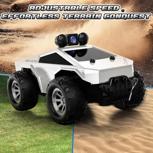 Miniatura 6 de Coche de control remoto 1:28 RC con cámara FPV HD 720P, camión RC todo terreno con batería recargable de luz corporal, regalos de juguete