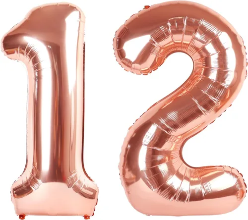 Miniatura 262 de Globos de números de 5 globos de 40 pulgadas, decoraciones de cumpleaños azules para niños y niñas, globos de números azul marino grandes