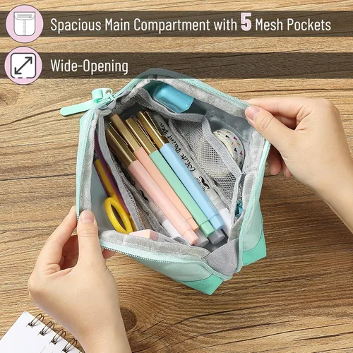 Miniatura 3 de Mr. Pen - Estuche para lápices, verde menta, bolsa para lápices, bolsa para lápices, estuche para bolígrafos, bolsa para bolígrafos