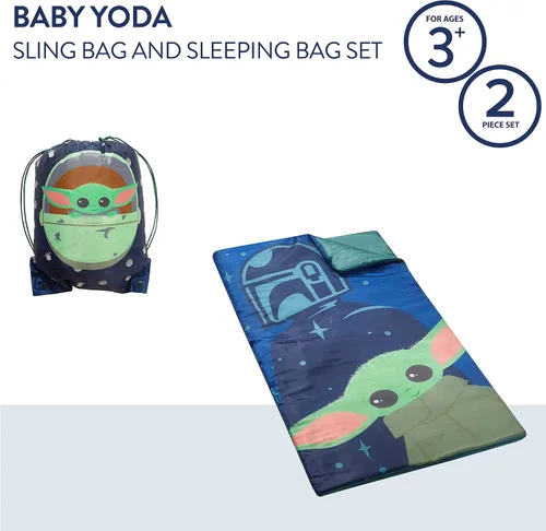 Miniatura 2 de Idea Nuova Disney Star Wars: The Mandalorian con The Child Juego de dormir acogedor y ligero, 46 pulgadas de largo x 26 pulgadas de ancho, a partir