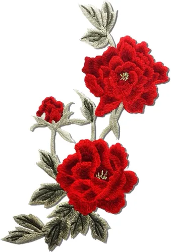 Miniatura 12 de 5 parches de flores coloridas, parches de loto para coser para planchar para ropa de bricolaje, jeans, costura Conjunto de loto