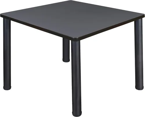 Miniatura 41 de Regency Kee - Mesa cuadrada pequeña para sala de descanso de 30 pulgadas, parte superior de cerezo, patas negras