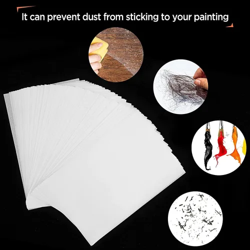 Miniatura 8 de 200 piezas de papel de liberación de pintura de diamante 16 × 12 papel de liberación de doble cara antiadherente pintura de diamante cubierta