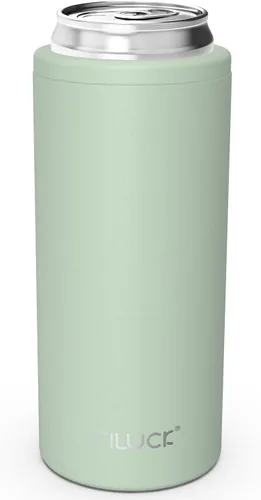 Miniatura 10 de TILUCK Enfriador de Latas Delgadas para Cerveza Delgada y Seltzer Duro, Acero Inoxidable, Acero Inoxidable Aislado de Doble Pared para Latas Cactus