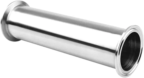 Miniatura 3 de Beduan - Tubo sanitario de tres abrazaderas, tubo de carrete de acero inoxidable sin costuras de 6 pulgadas de longitud con abrazadera triple de 2