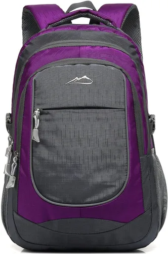 Miniatura 8 de ProEtrade Mochila para universidad, viajes, negocios, senderismo, apta para laptop de hasta 15.6 pulgadas, Negro, 15,6 pulg., Mochilas Daypack