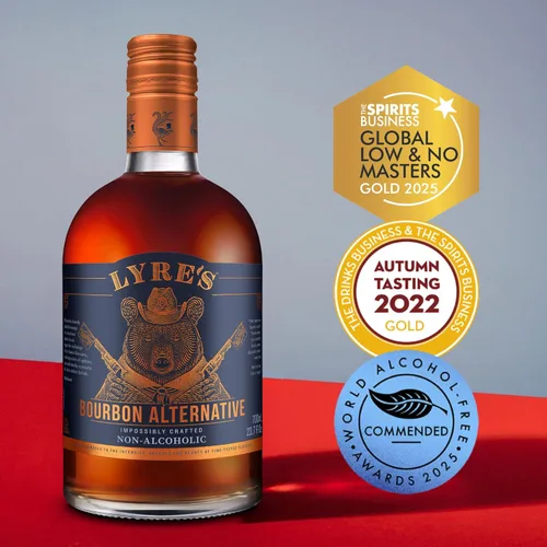 Miniatura 2 de Licores Premium Sin Alcohol de Malt Americano Lyre's, Móctails y Bebidas Sin Alcohol, Estilo Bourbon, 700mL (23.7 Fl Oz) *Nuevo* Botella con Tapa