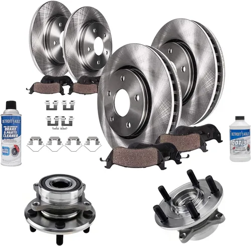 Miniatura 12 de Detroit Axle - Rotores de freno para Ford Mustang 2015 2016 2017 2018 2019 2020 2021 2022 2023 Rotores de freno de disco 2016 2017 2018 2019