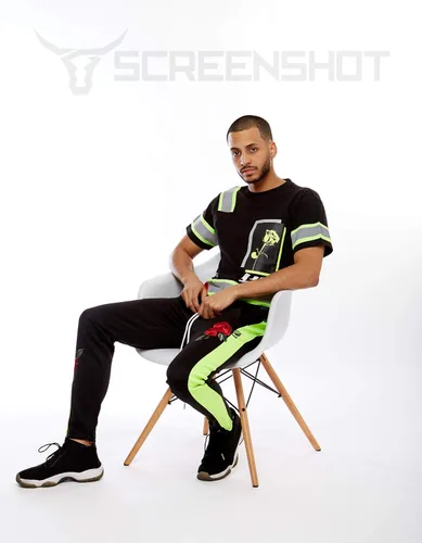 Miniatura 5 de Screenshot - Pantalones deportivos con cinta lateral estilo Hip Hop, ajuste ceñido, para hombre