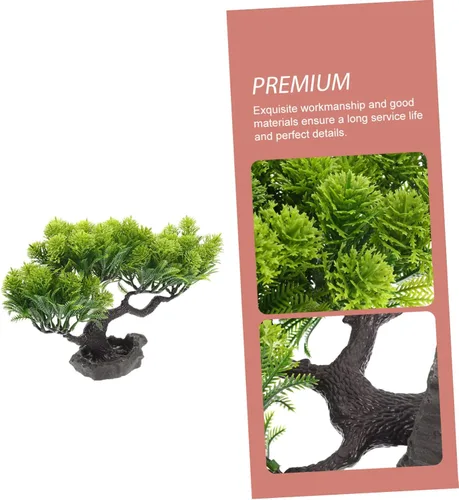 Miniatura 6 de Yardwe Sashimi - Plato decorativo de plantas en maceta, estatua para mascotas, plantas artificiales de árbol bonsái, decoración de mesa, sushi